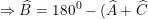 \small \dpi{100} \small\Rightarrow \widehat{B}=180^0-(\widehat{A}+\widehat{C})